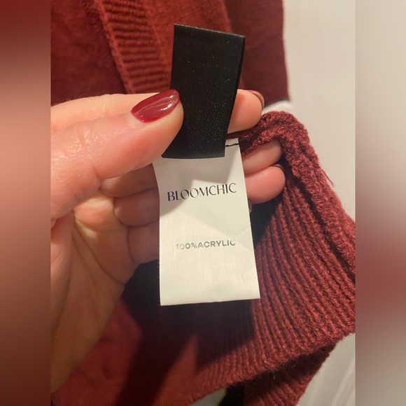 BloomChic Women Plus Maroon Pumpkin and Ghost Cardigan 18-20 - Picture 7 of 10